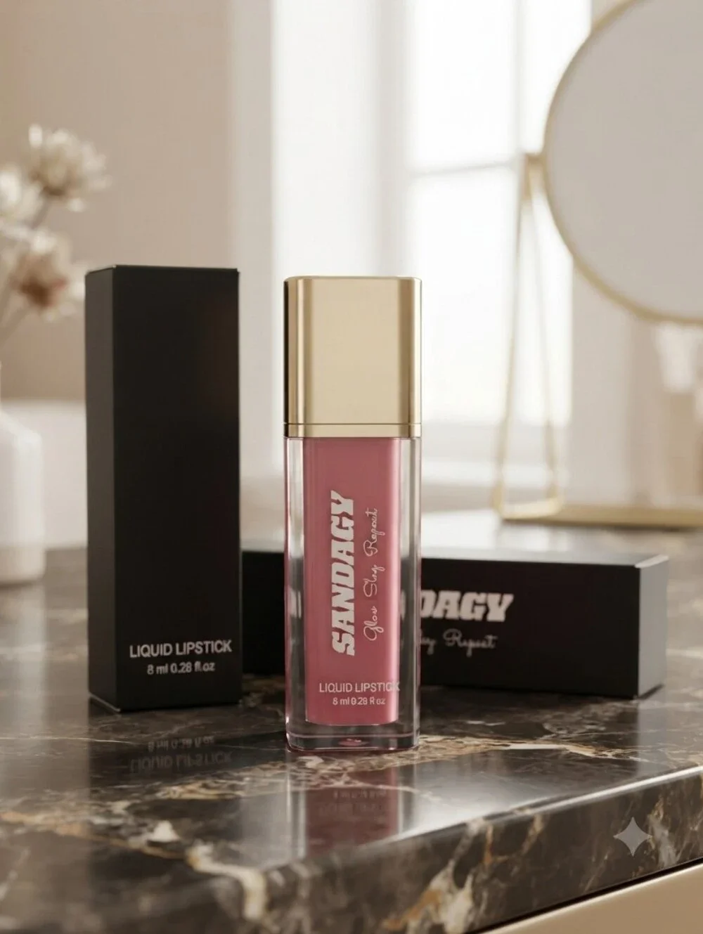 Velvet Liquid Lipstick — Dusty Rose Pink